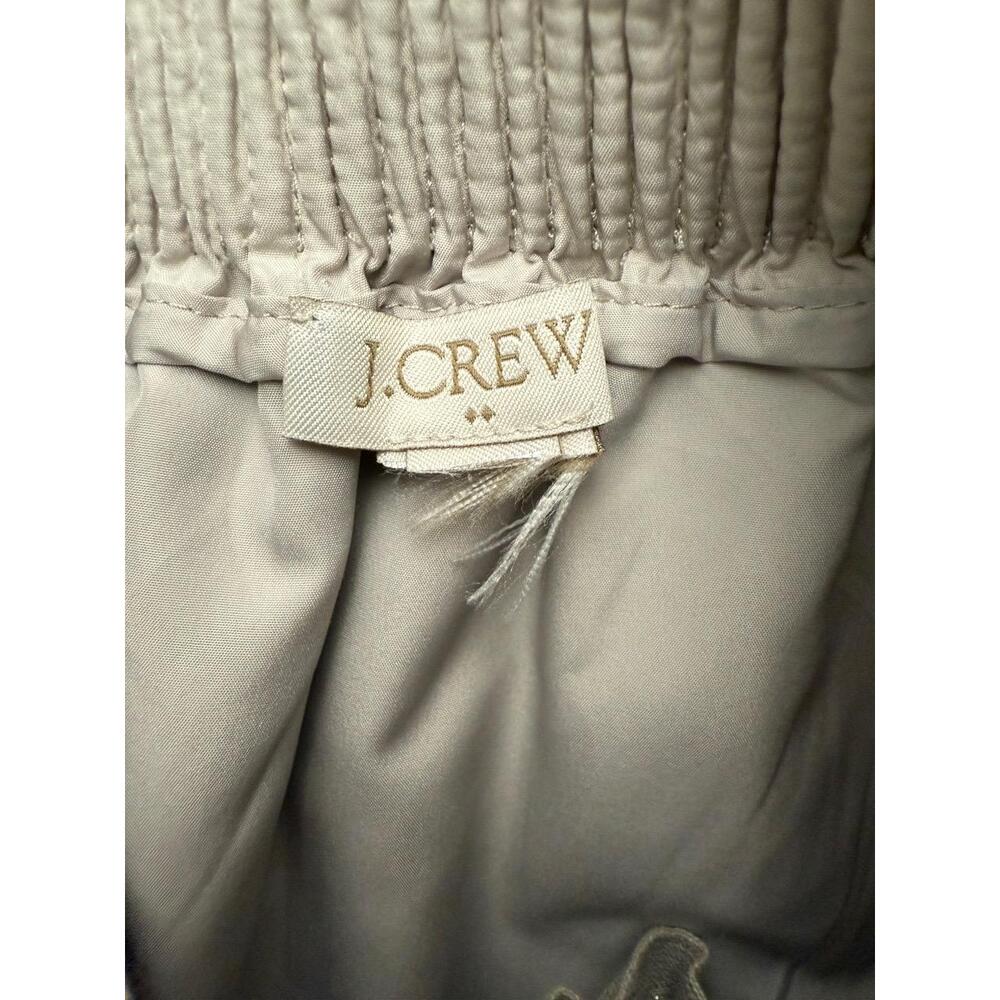 J.Crew‎ Champagne Gold Shimmer Skirt Elastic Waistband XS - Picture 4 of 7